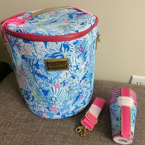 Lilly Pulitzer insulated cooler and cup set